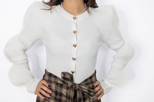cardigan onde cuoricini