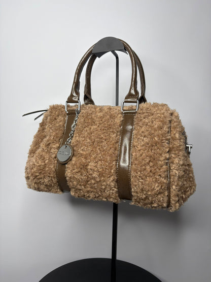 bauletto pelliccia riccia