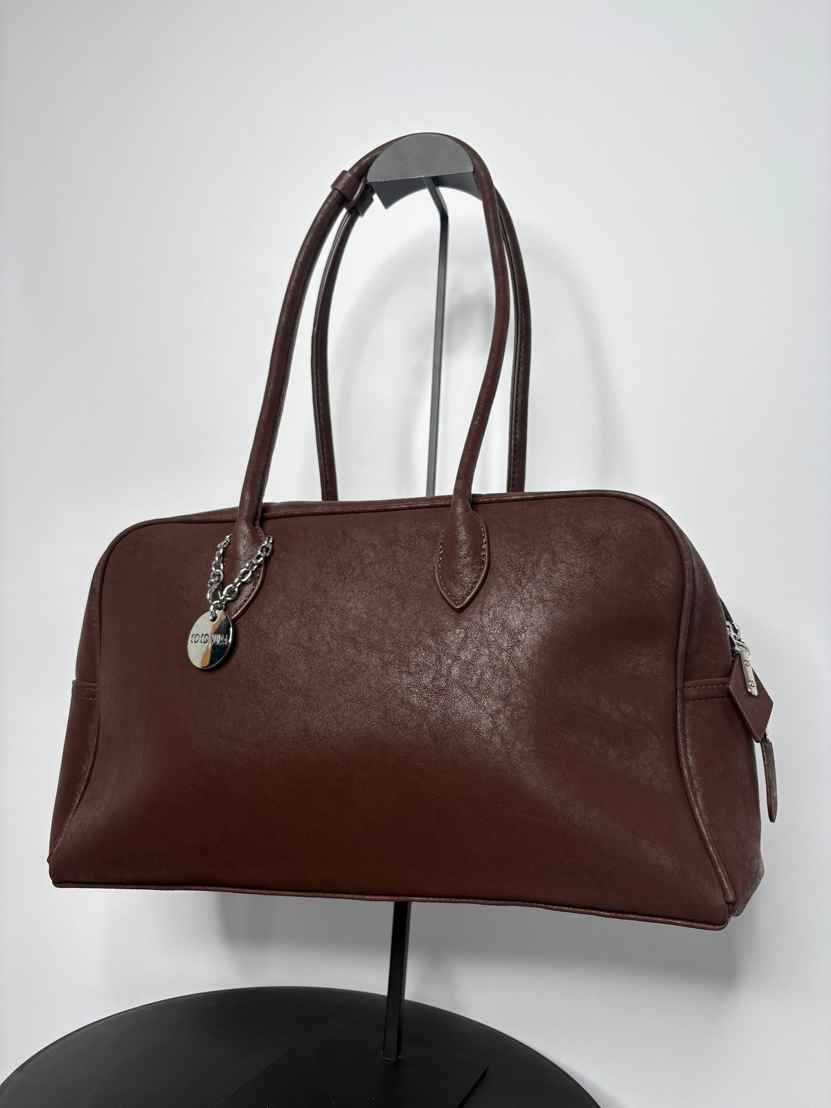 borsa similpelle scamosciata