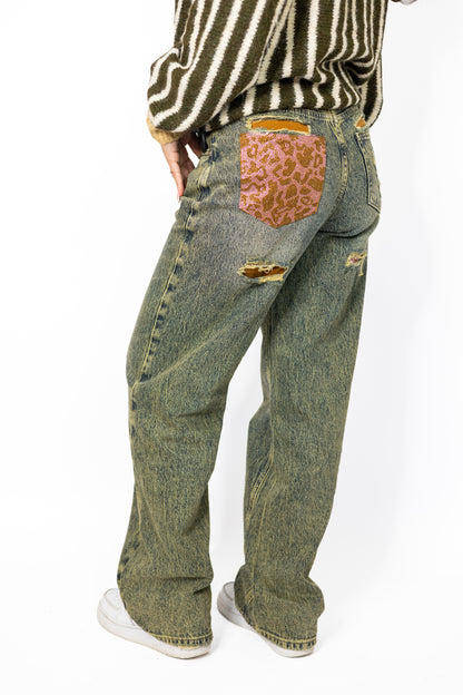 jeans pink wild