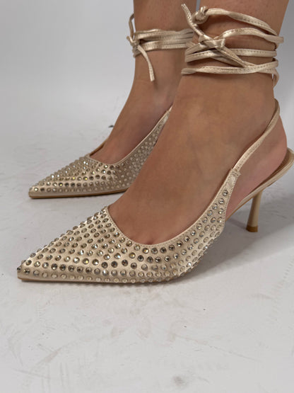 slingback  strass