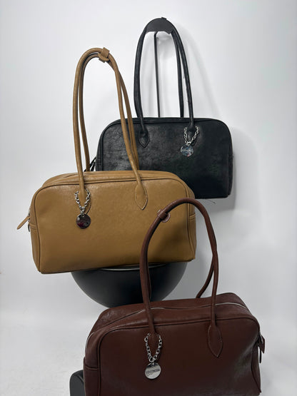 borsa similpelle scamosciata